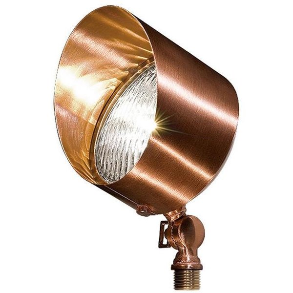 Dabmar Lighting Dabmar Lighting LV30-CP Solid Brass Directional Flood Light with Hood; Copper LV30-CP